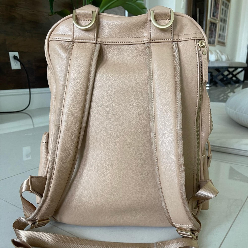 Jujube Million Pockets Backpack Vegan Leather Beige - Picture 3 of 15